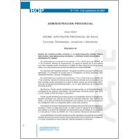 Anuncio de la convocatoria