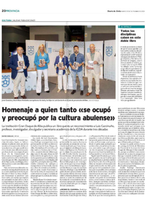 Homenaje a quien tanto «se preocupó por la cultura»