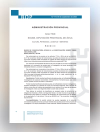 Ayudas a la Investigaci&oacute;n de Temas Abulenses
